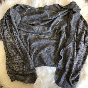 Lululemon One Size Grey Loose Cardigan/Wrap
